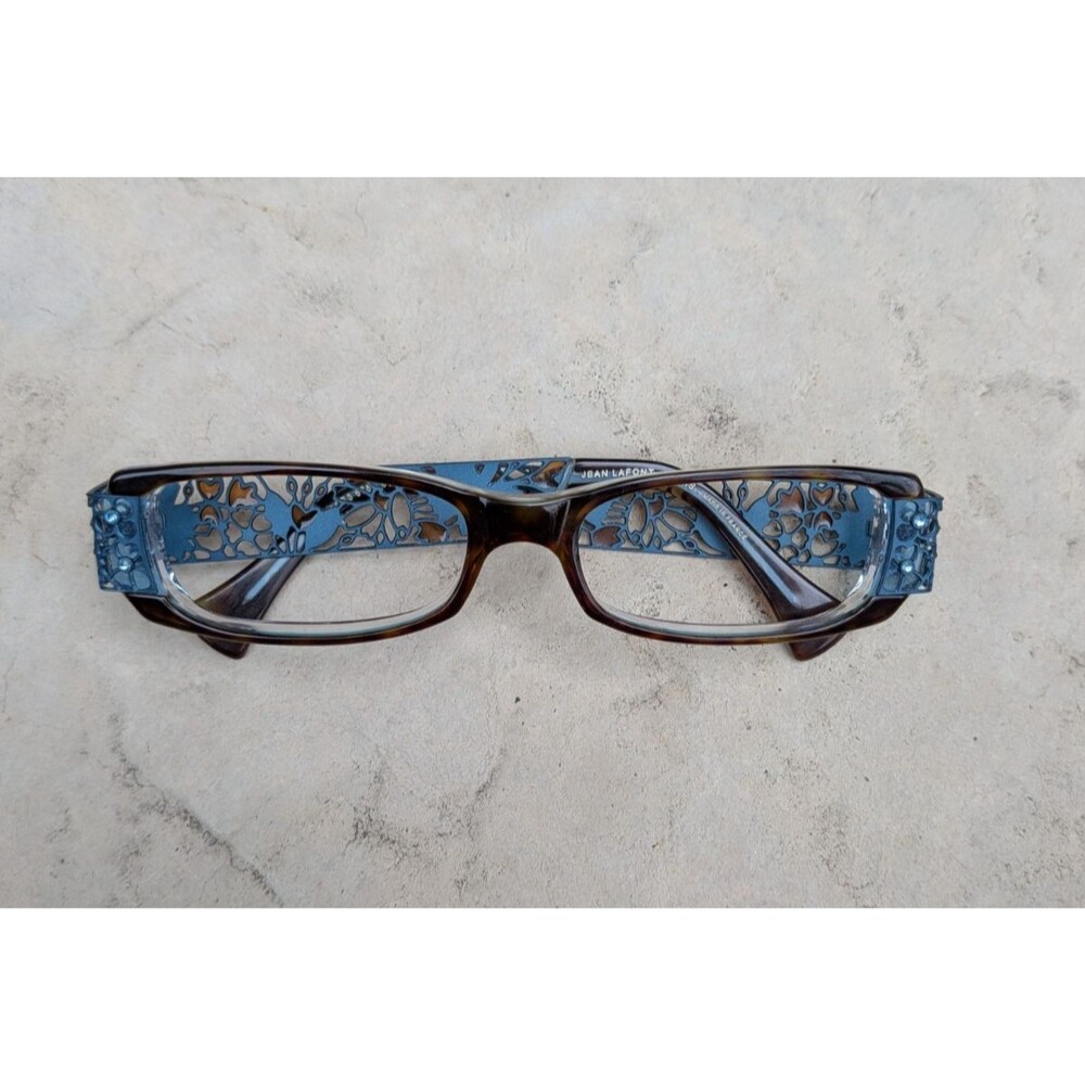 Jean Lafont Paris Eyeglasses Frames Audace 3 Tortoise Blue "Havana Blue"